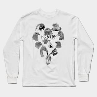 Birding - I love Birds Long Sleeve T-Shirt